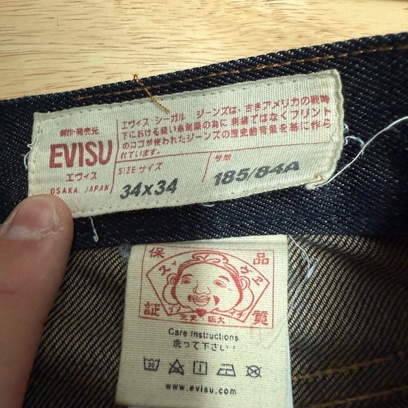 Evisu No.3 Lot 2000 Heritage Jeans – 34x34 – Custom Made Osaka Japan - Picture 8 of 10
